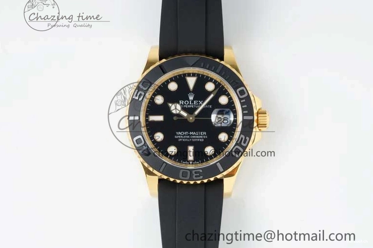 YG 3D Edition VR3235 226658 Yacht-Master Black Strap Oysterflex 1:1 on 3EF Ceramic Bezel 42mm Best 0714